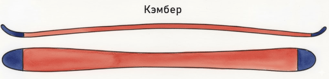 Схема формы лыж 
