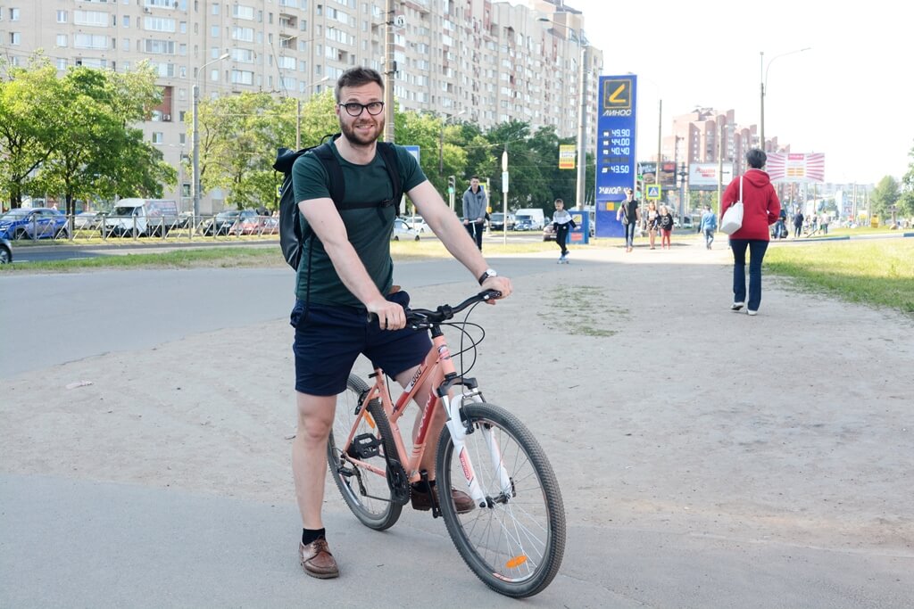 Клиент на велосипеде Покатушкина 3
